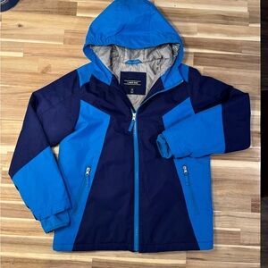 Kids Blue and Navy Lands End Thick Jacket